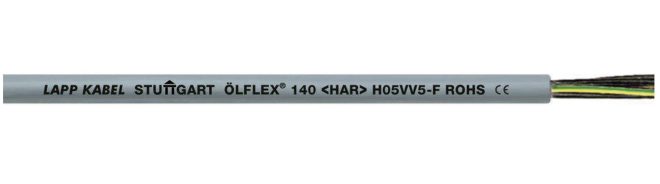 Кабель OLFLEX 140 H05VV5-F 5G0.75 0011010